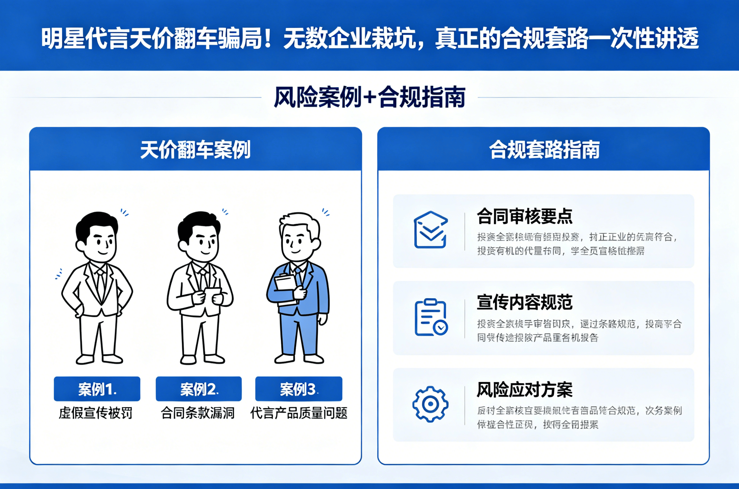 明星代言天价骗局！企业合规套路一次讲透